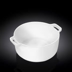 Wilmax Auflaufform mit Griffen 510 ml Weiß aus Porzellan