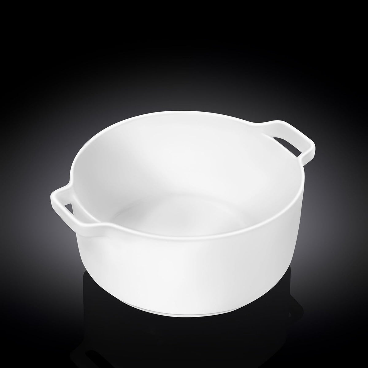 Wilmax Auflaufform mit Griffen 510 ml Weiß aus Porzellan