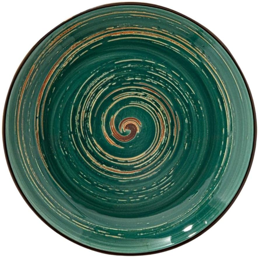 Wilmax Tiefer Teller 25,5 cm 350 ml Grün aus Porzellan