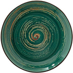 Wilmax Tiefer Teller 25,5 cm 350 ml Grün aus Porzellan