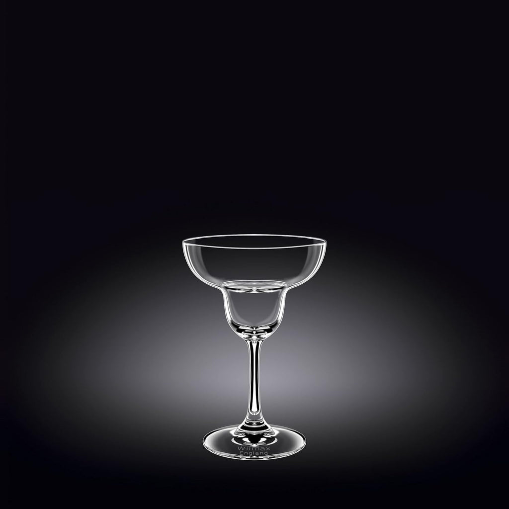 Wilmax Margaritaglas 280 ml 6er-Set Transparent aus Wilmax Crystalline-Serie