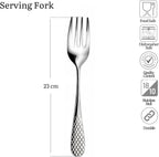 Wilmax Serviergabel 23 cm Silber aus Edelstahl