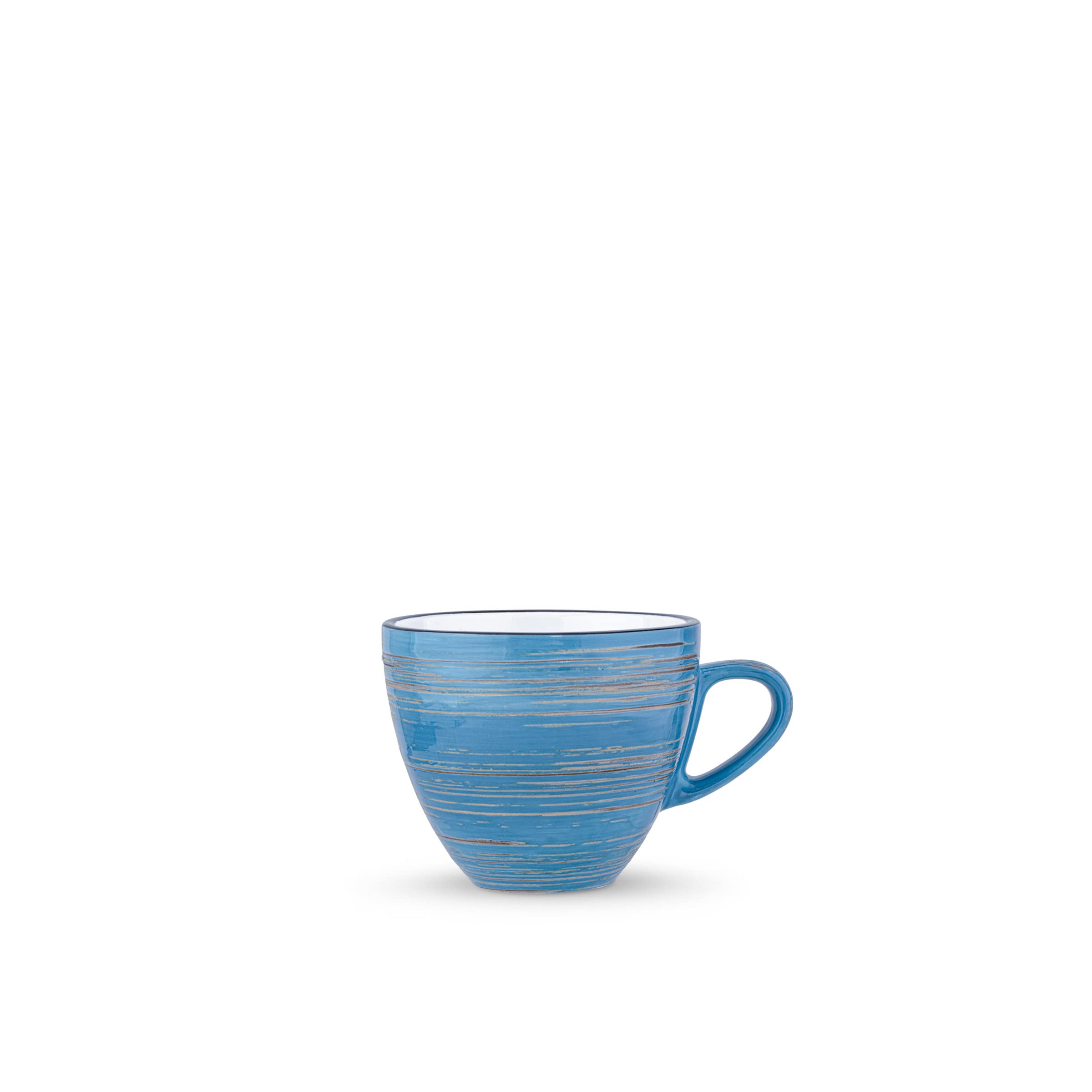 Wilmax WL-669635/A Porzellan Tasse, Blau, 190mL Kapazität