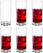 Wilmax Getränkeset 7-teilig mit Krug 1000 ml Transparent aus Crystalline-Glas und 6 Longdrinkgläser 390 ml Transparent aus Crystalline-Glas