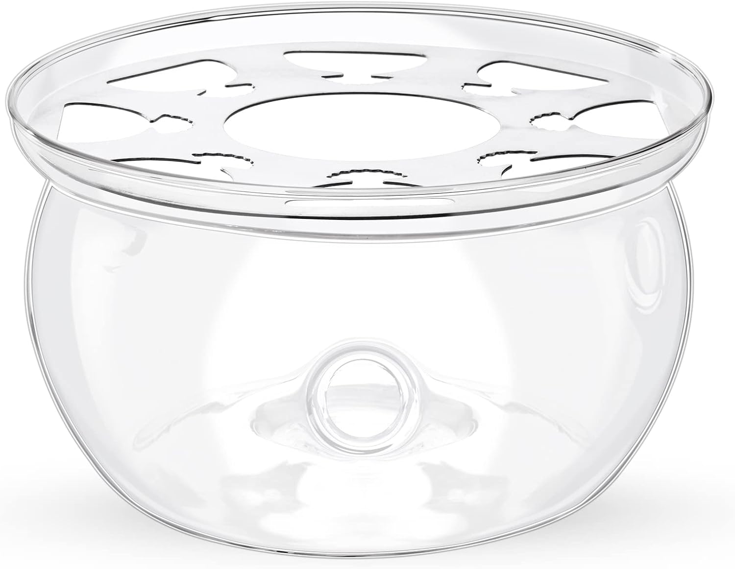 Wilmax Stövchen aus Glas für Teekannen Transparent WL-888903/A