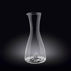 Wilmax Karaffe 1000 ml aus Kristallglas mit Berg-Design WL-888369/1C