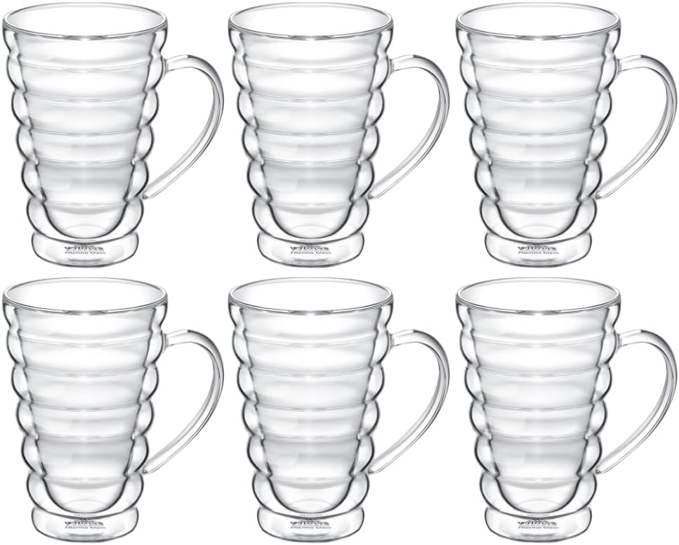 Wilmax Doppelwandglas Becher 250 ml 6er Set WL-888423/A6