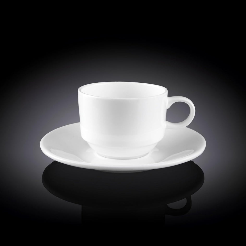 Wilmax Kaffeetasse mit Untertasse 140 ml Stella WL-993039/AB