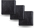 Wilmax Quadratischer Teller 21.5 x 21.5 cm 3er Set SlateStone Schwarz WL-661106/A3