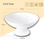 Wilmax Obstschale 24 x 11.5 cm Porzellan Weiß WL-996126/A