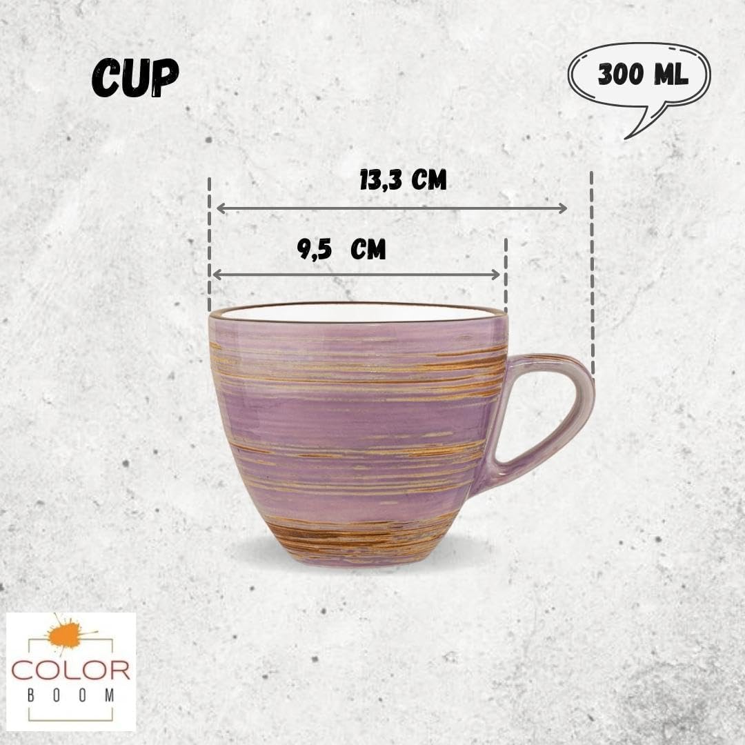 Wilmax Tasse 300 ml Lavendel aus Porzellan