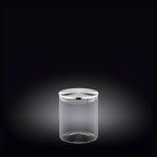 Wilmax Vorratsglas 760 ml mit Edelstahldeckel Transparent