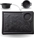 Wilmax Servierset Schwarz SlateStone 3 teilig WL-661148/A-WL-661147/A2