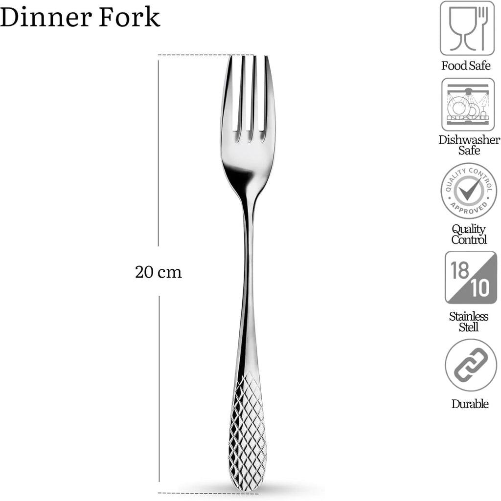 Wilmax Tafelgabel 20 cm Edelstahl 6er Set WL-999201/6C