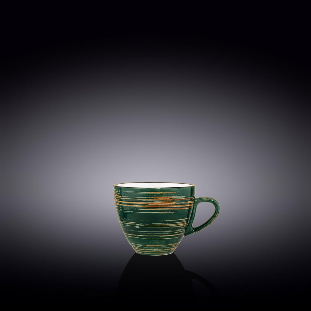 Wilmax Espressotasse 110 ml Grün aus Porzellan