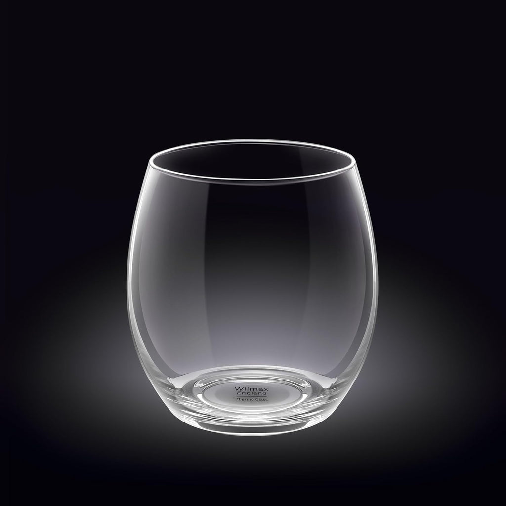 Wilmax Thermoglas 530 ml 6er-Set Transparent aus Borosilikatglas