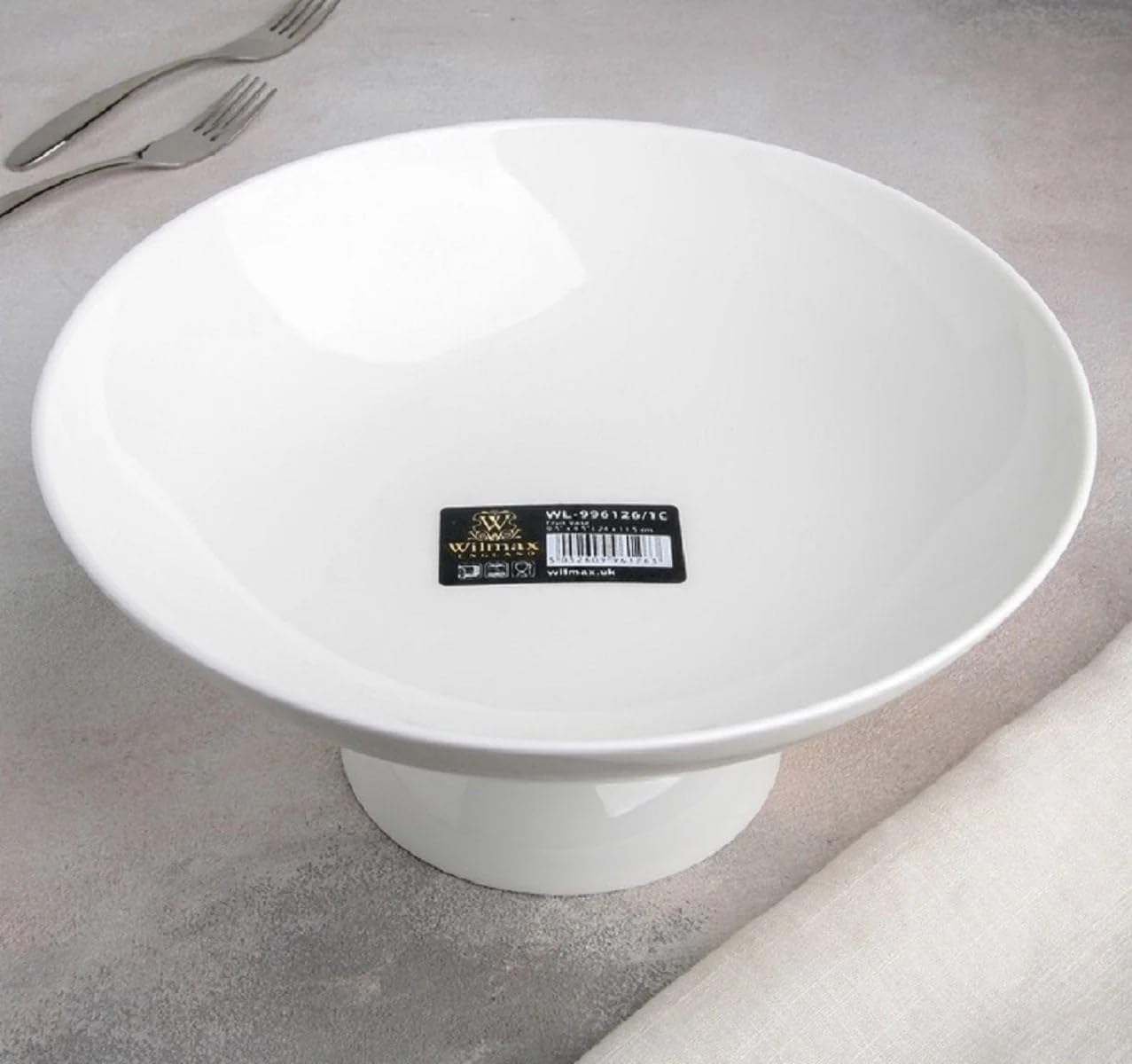Wilmax | Obstschale in Geschenkbox | 24 x 11,5 cm | Weiß | WL-996126/1C