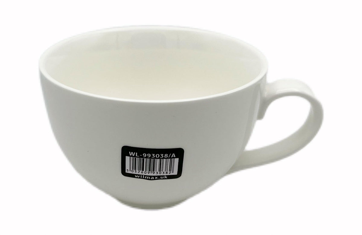 Wilmax WL-993038/A Porzellan Jumbo Becher, Weiss, 420mL Kapazität