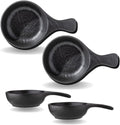 Wilmax Backform mit Griff 24 x 15 cm 500 ml 2er Set Schwarz WL-661139/A2