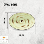 Wilmax Ovale Schale 30 × 19,5 cm Pistazie aus Porzellan