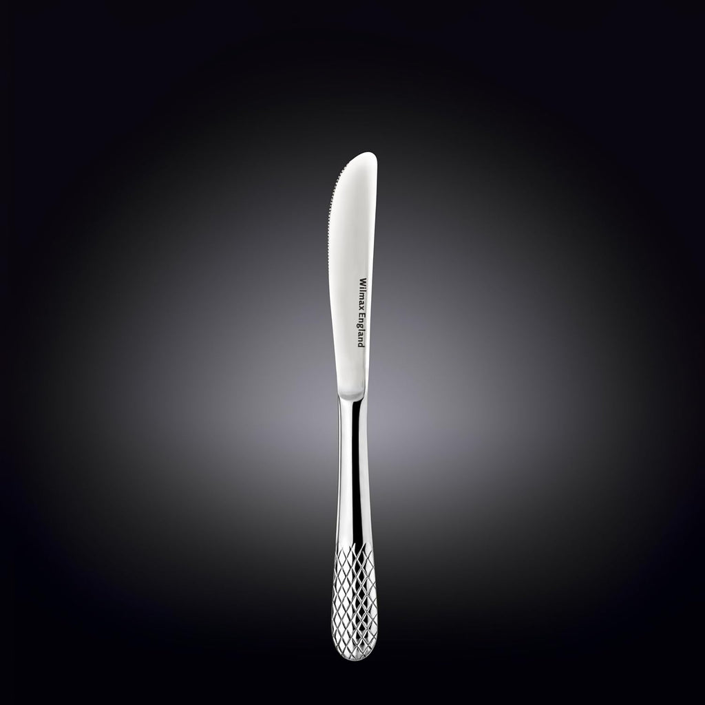 Wilmax Dessertmesser 20,5 cm Silber aus Edelstahl