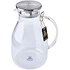 Wilmax WL-888211/A Borosilikatglas Krug mit Edelstahldeckel, 2500mL Kapazität