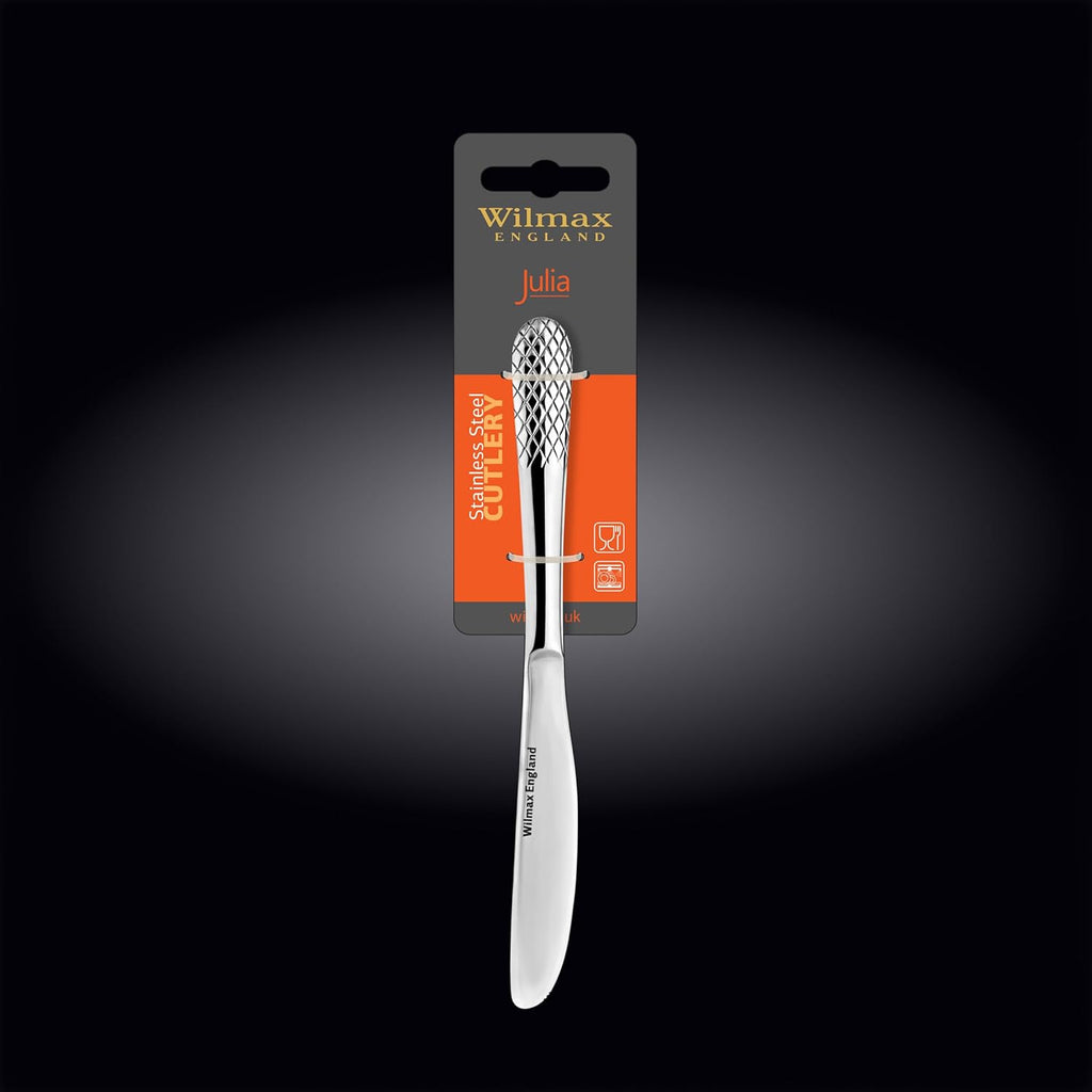 Wilmax Dessertmesser 20,5 cm Silber aus Edelstahl