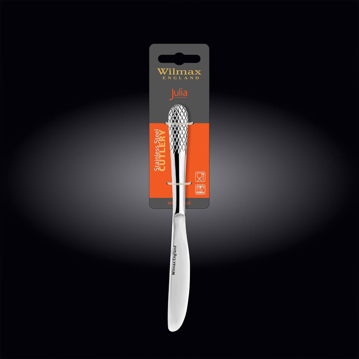 Wilmax Dessertmesser 20,5 cm Silber aus Edelstahl