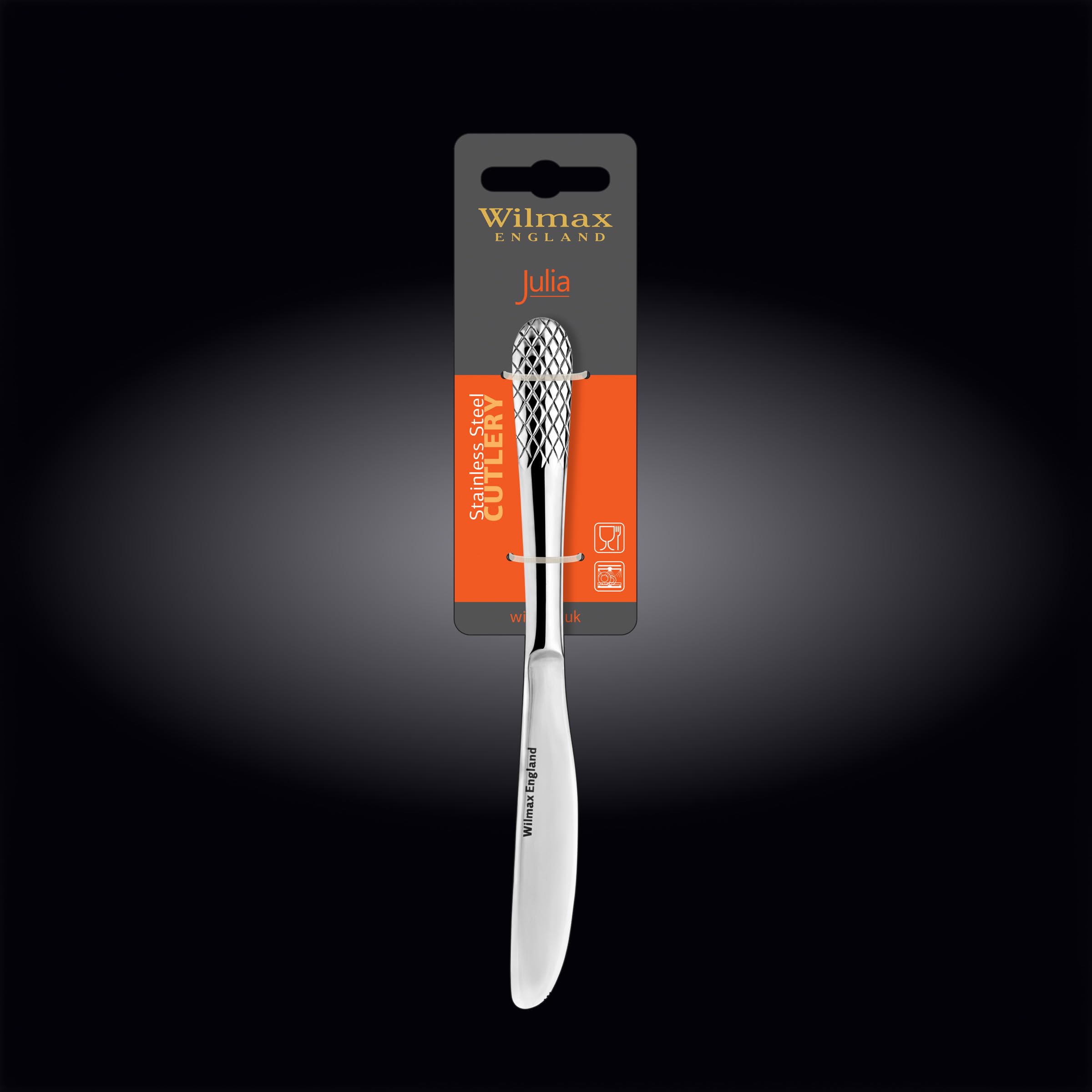 Wilmax WL-999205/1B Dessertmesser aus Edelstahl, 20.5cm Länge