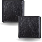 Wilmax Quadratische Platte 27 x 27 cm 2er Set SlateStone Schwarz WL-661107/A2