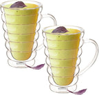 Wilmax Doppelwandiger Thermobecher 300 ml 2er-Set Transparent