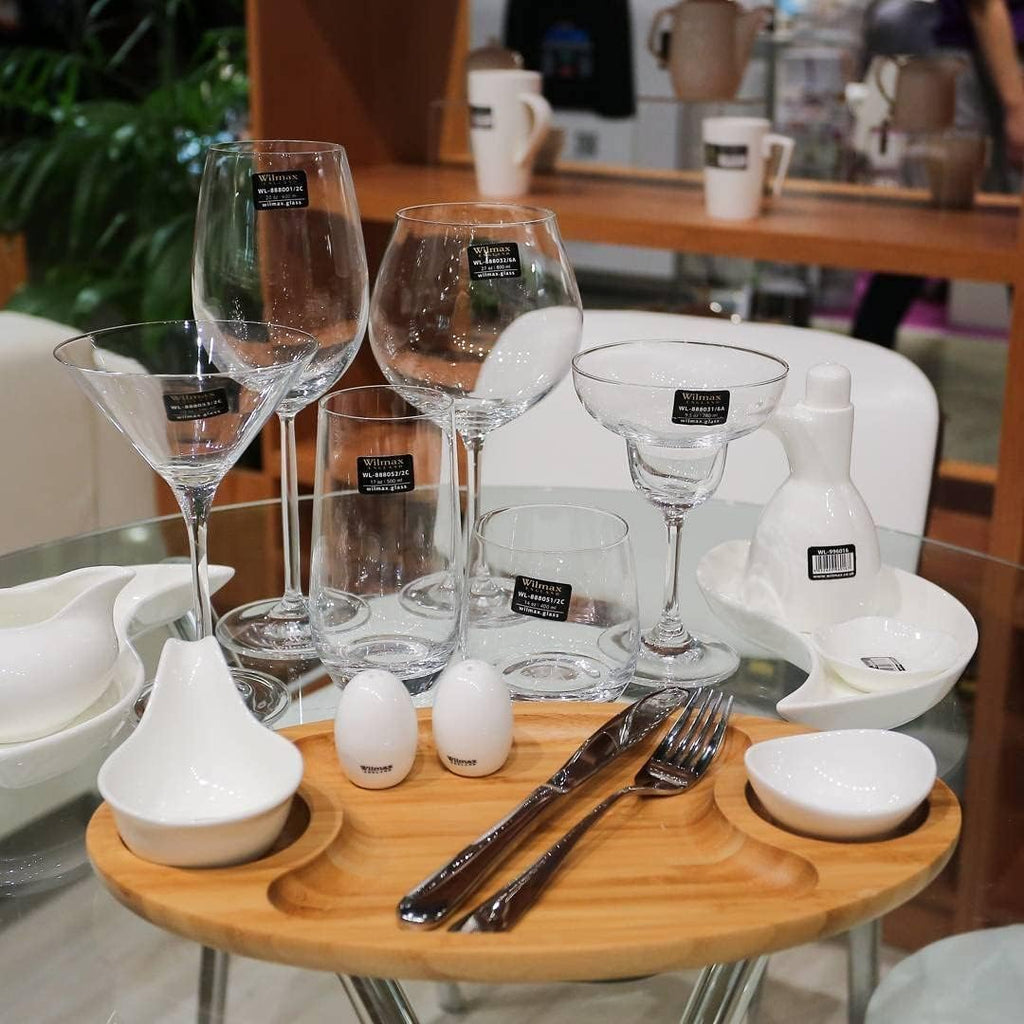 Wilmax Bambus Servierplatte 3 Fächer 50,5x28 cm Natur WL-771198/A