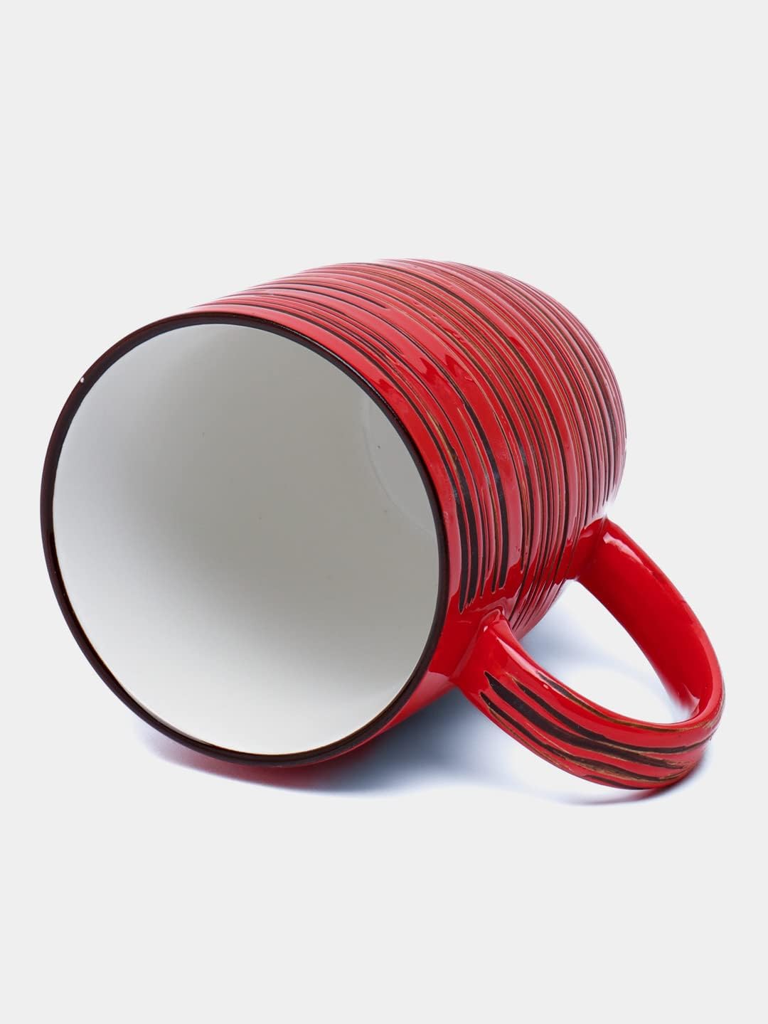 Wilmax Becher 460 ml Rot Porzellan 6er Set WL-669237/A6