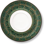Wilmax Mehrzweck-Untertasse Ø 16 cm Grün aus Porzellan