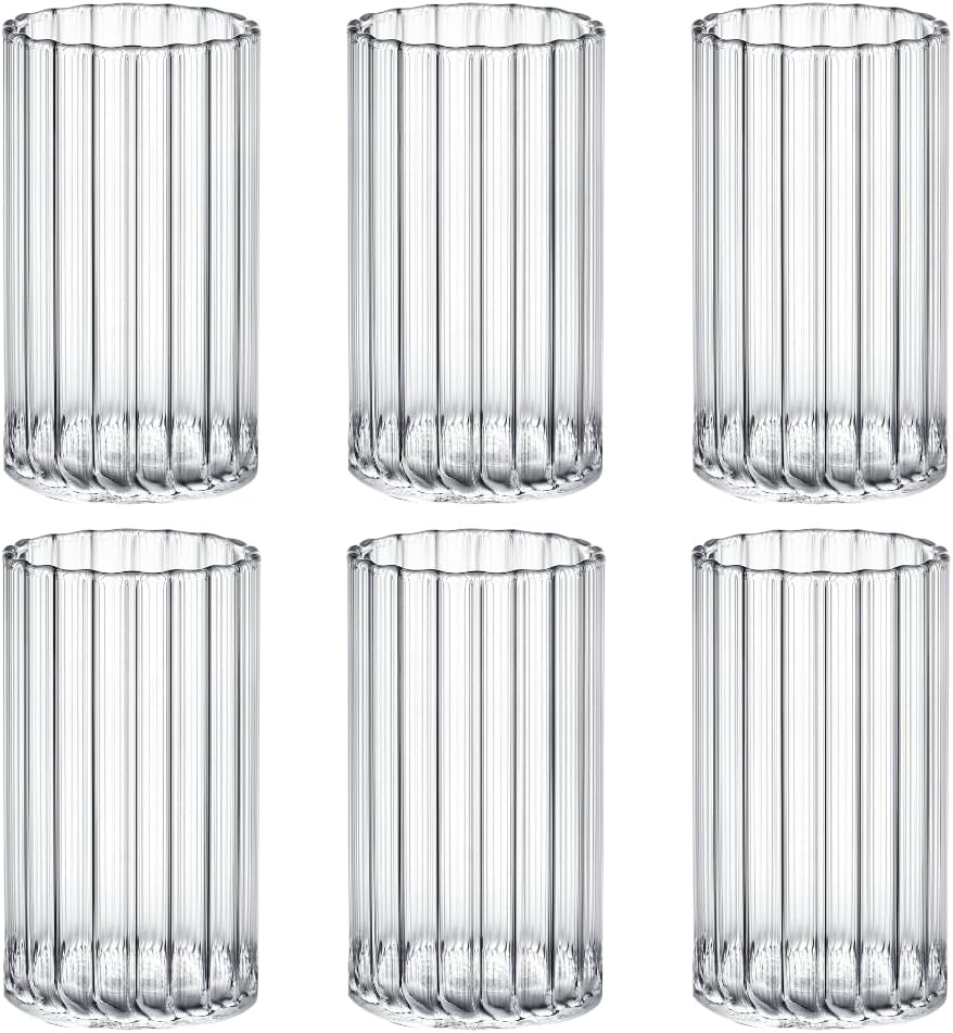 Wilmax Geriffeltes Glas 250 ml 6er Set WL-888624/A6