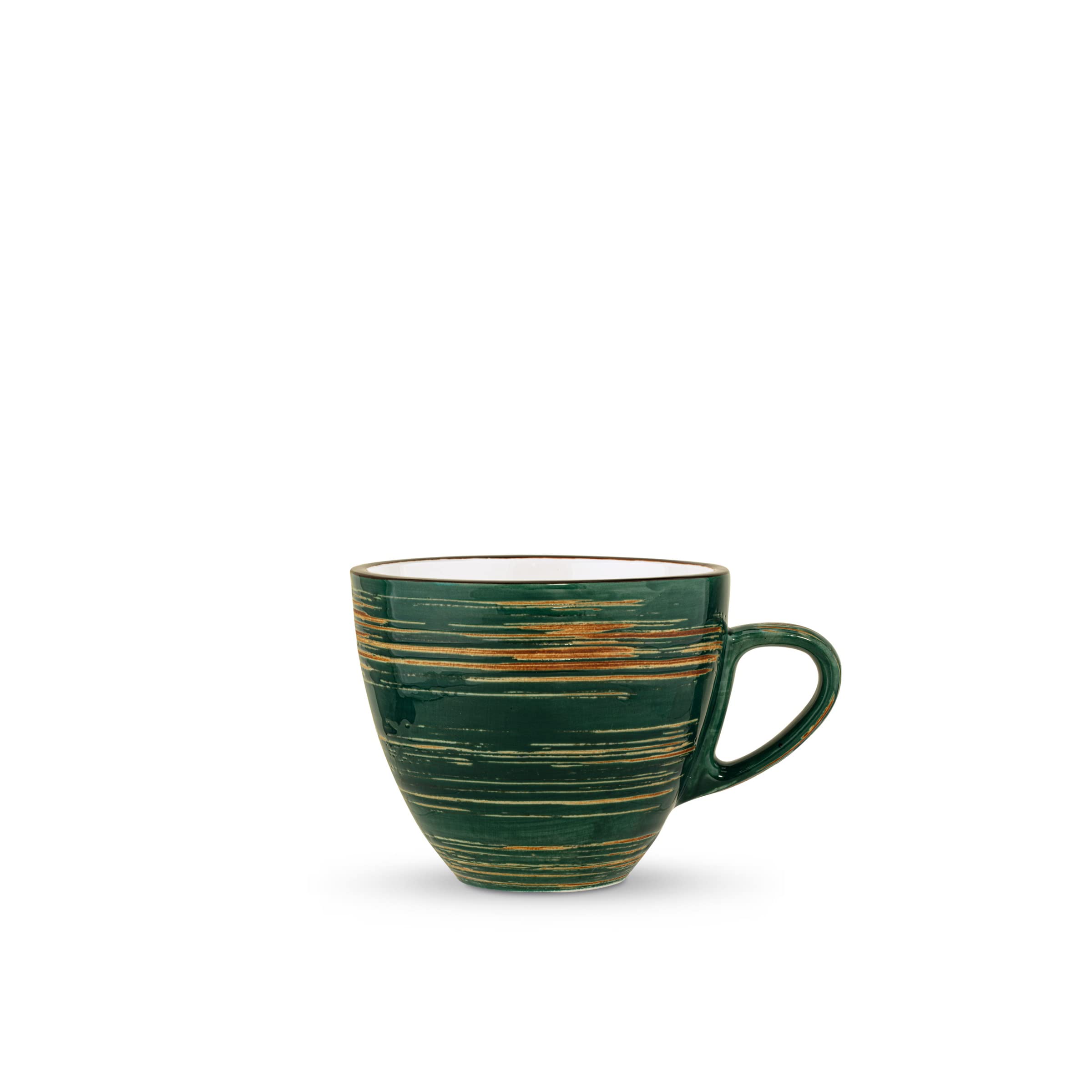 Wilmax WL-669536/A Porzellan Tasse, Grün, 300mL Kapazität