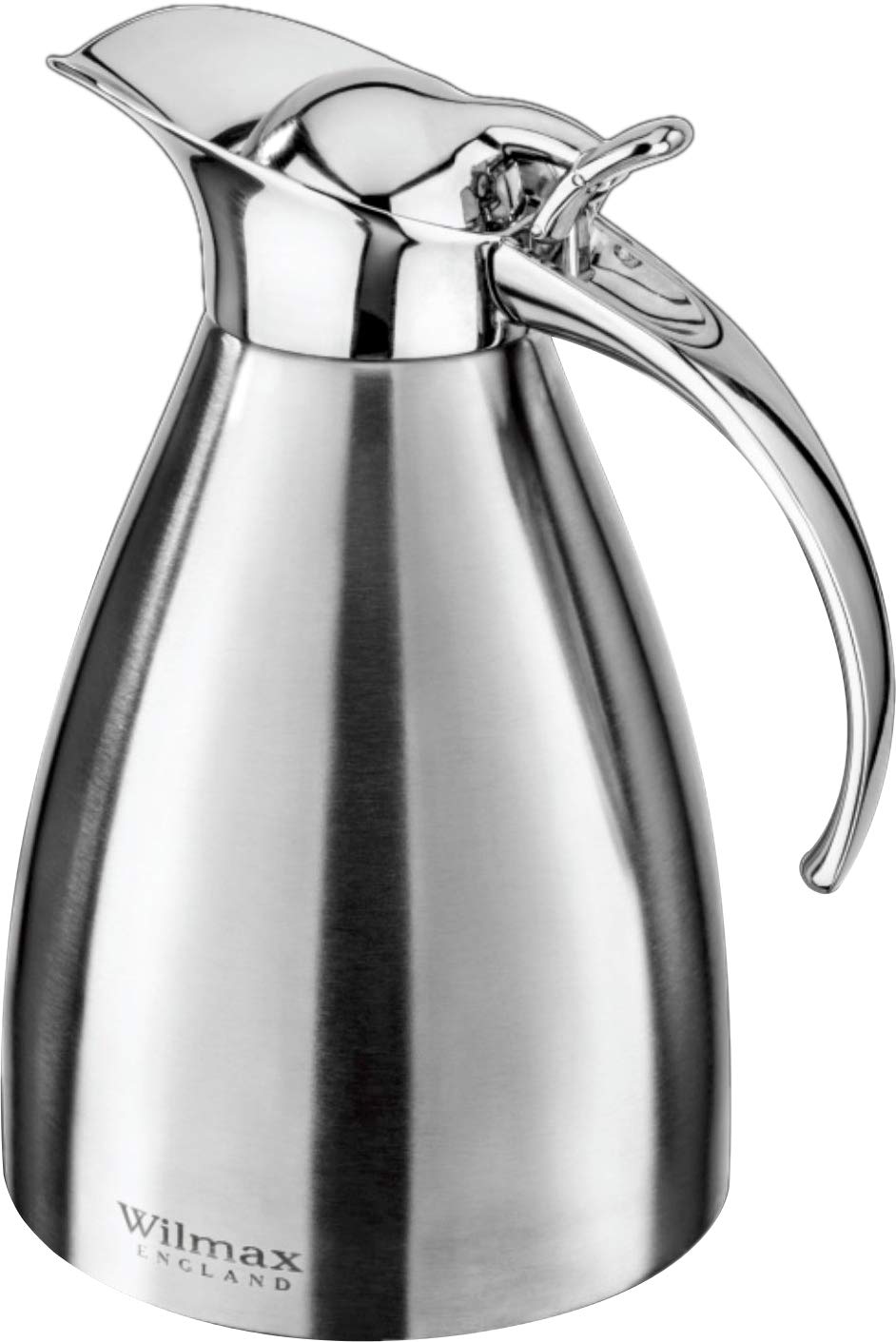 Wilmax WL-551002/1C Doppelwandige Isolierkanne aus Edelstahl, 1000mL Kapazität