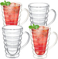 Wilmax Doppelwandglas Becher 250 ml 4er Set WL-888423/A4