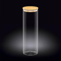 Wilmax Vorratsglas 2000 ml mit Bambusdeckel Transparent WL-888510/A