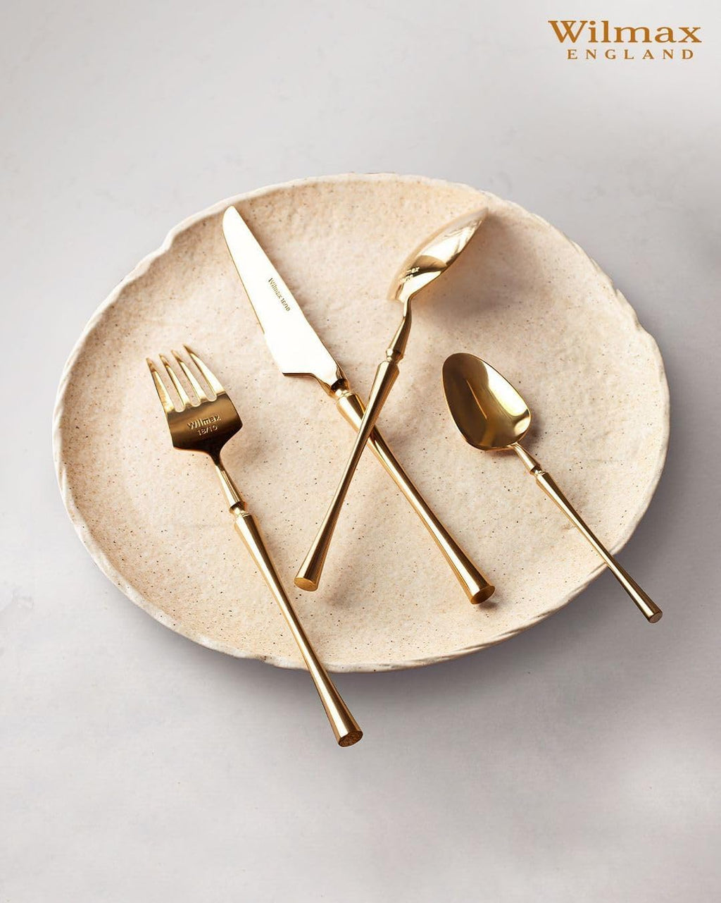 Wilmax Teller rund 28 cm Sand Porzellan 2er Set WL-661327/A2