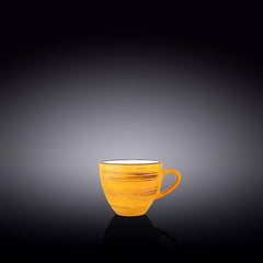 Wilmax WL-669433/A Porzellan Tasse, Gelb, 75mL Kapazität