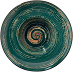 Wilmax Tiefer Teller 22,5 cm 1100 ml Grün Porzellan WL-669523/A