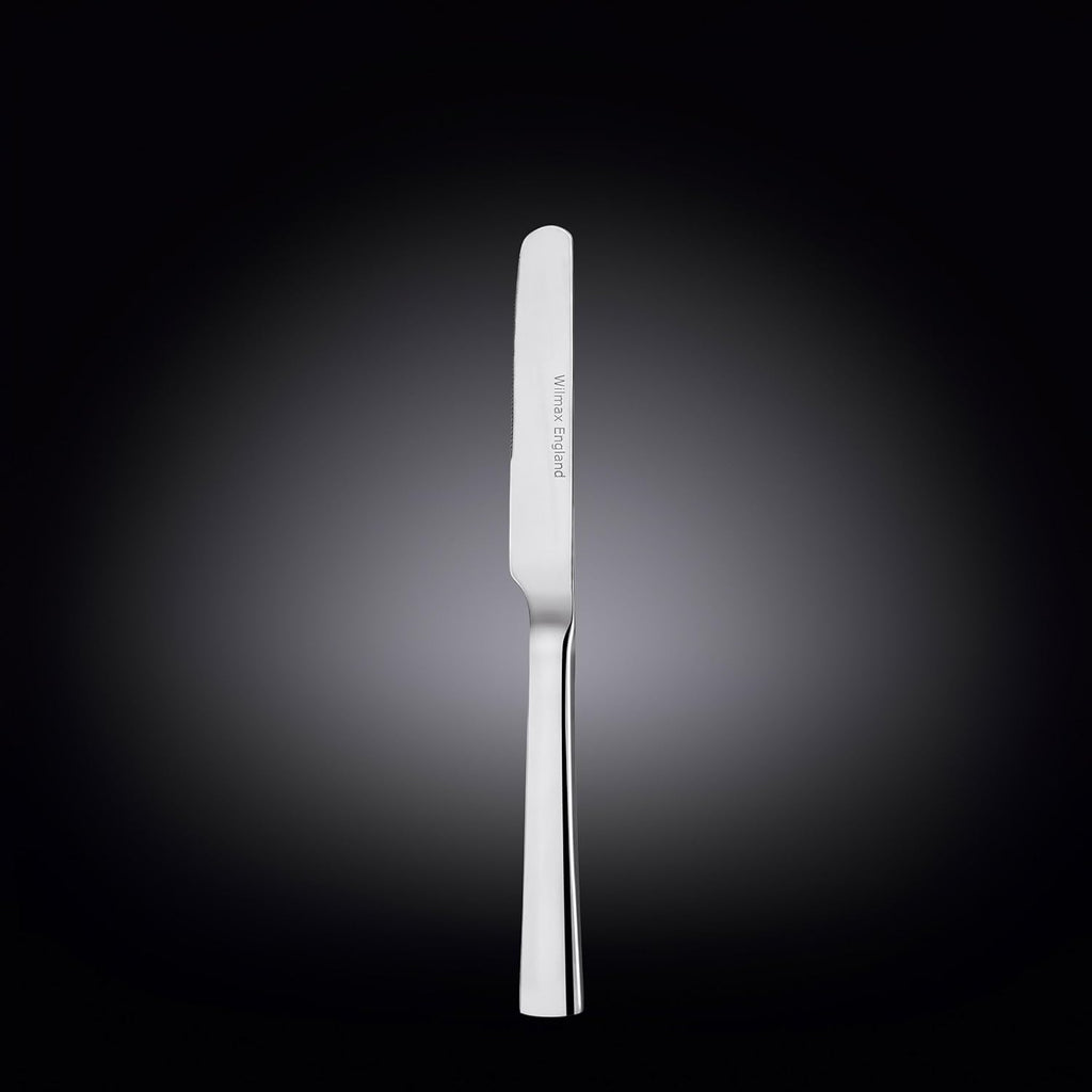 Wilmax Dessertmesser 21 cm Silber aus Edelstahl