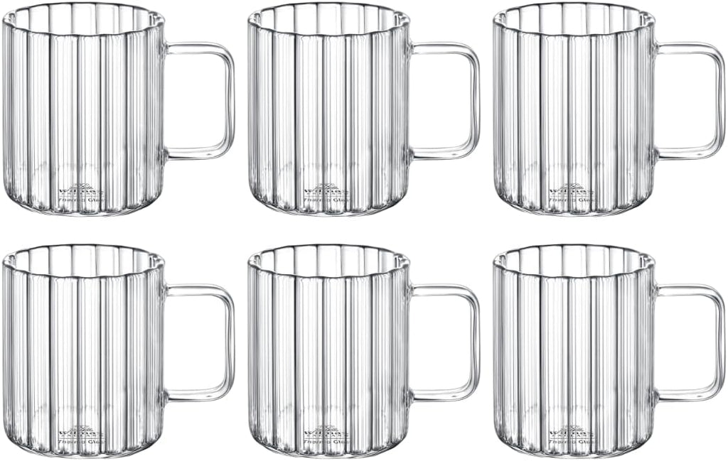 Wilmax Glastasse 200 ml Thermoglas 6er Set WL-888614/A6