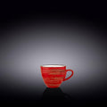 Wilmax Espressotasse 75 ml Rot aus Porzellan
