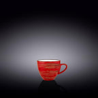 Wilmax Espressotasse 75 ml Rot aus Porzellan
