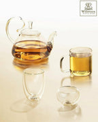 Wilmax Kaffeetasse 160 ml 6er-Set Transparent aus Borosilikatglas