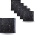 Wilmax Quadratischer Teller 17 x 17 cm 6er Set SlateStone Schwarz WL-661105/A6