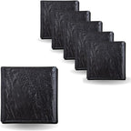 Wilmax Quadratischer Teller 17 x 17 cm 6er Set SlateStone Schwarz WL-661105/A6