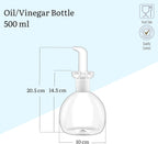 Wilmax Ölflasche 500 ml Glas Transparent WL-888952/A